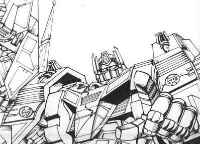 Transformers:The Wreckers. Issue 1 Page 14. Dinobots.2001 Botcon
